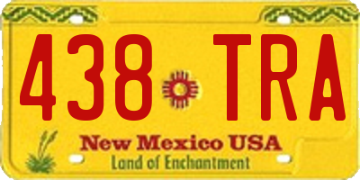 NM license plate 438TRA