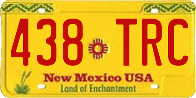 NM license plate 438TRC