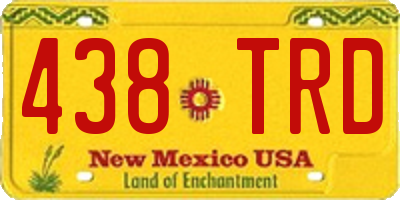 NM license plate 438TRD