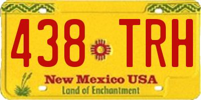 NM license plate 438TRH