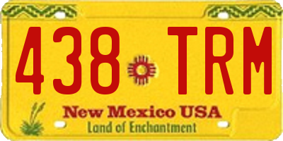 NM license plate 438TRM