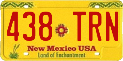 NM license plate 438TRN