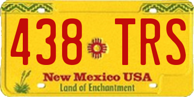 NM license plate 438TRS