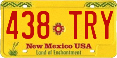 NM license plate 438TRY