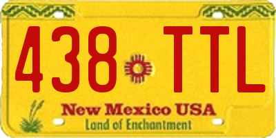 NM license plate 438TTL