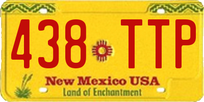 NM license plate 438TTP