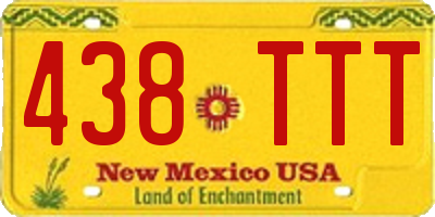 NM license plate 438TTT