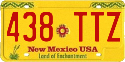 NM license plate 438TTZ