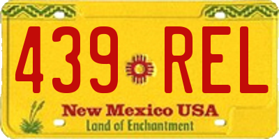 NM license plate 439REL