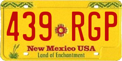 NM license plate 439RGP