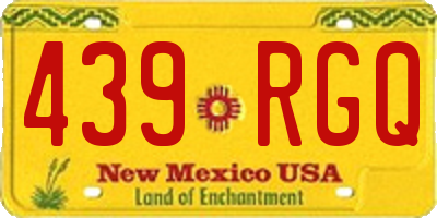 NM license plate 439RGQ