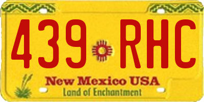 NM license plate 439RHC