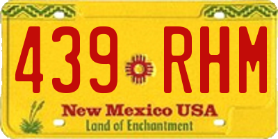 NM license plate 439RHM