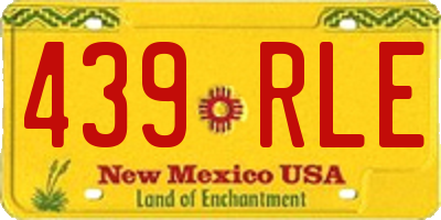 NM license plate 439RLE
