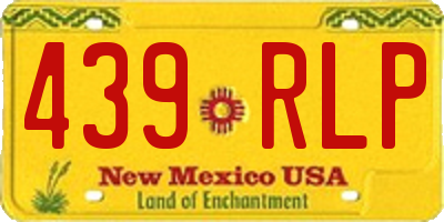 NM license plate 439RLP