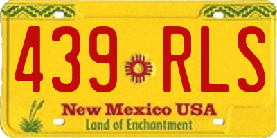 NM license plate 439RLS