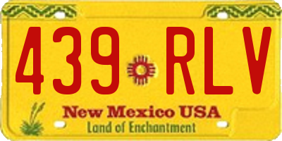 NM license plate 439RLV