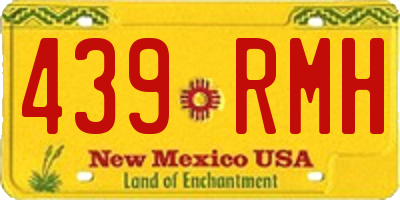 NM license plate 439RMH