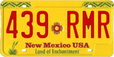 NM license plate 439RMR