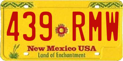 NM license plate 439RMW