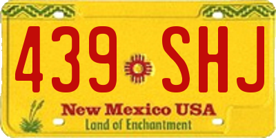 NM license plate 439SHJ