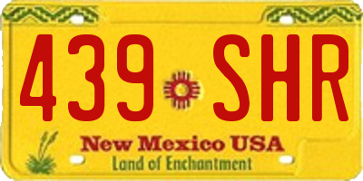 NM license plate 439SHR