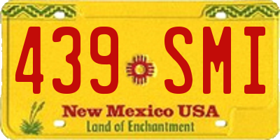 NM license plate 439SMI