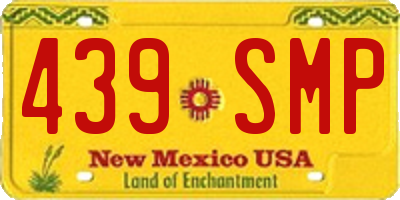 NM license plate 439SMP