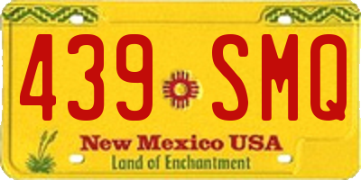 NM license plate 439SMQ