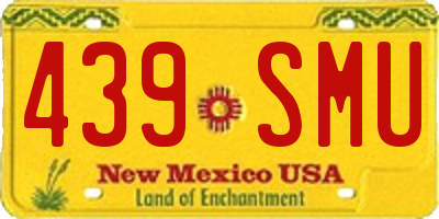 NM license plate 439SMU