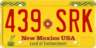 NM license plate 439SRK