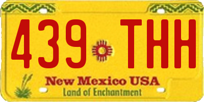 NM license plate 439THH