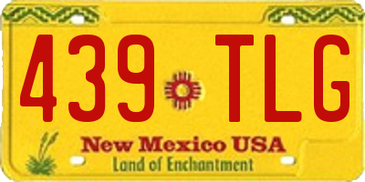 NM license plate 439TLG
