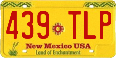 NM license plate 439TLP