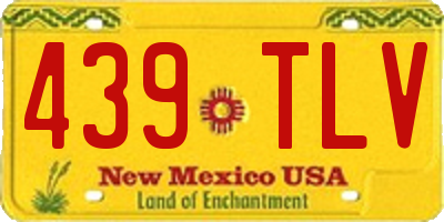 NM license plate 439TLV