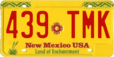 NM license plate 439TMK
