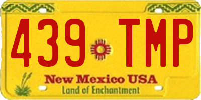 NM license plate 439TMP