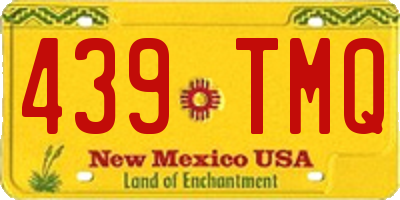 NM license plate 439TMQ