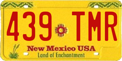 NM license plate 439TMR