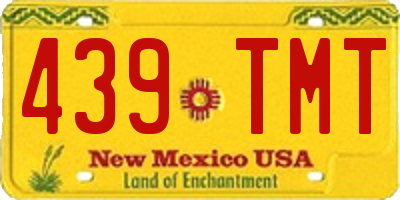 NM license plate 439TMT