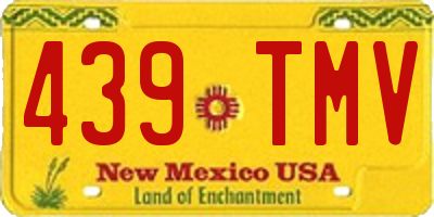 NM license plate 439TMV