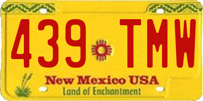 NM license plate 439TMW