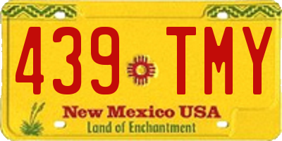 NM license plate 439TMY