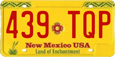 NM license plate 439TQP