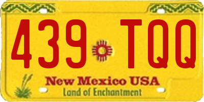 NM license plate 439TQQ