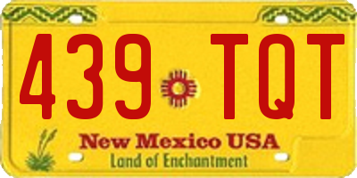 NM license plate 439TQT