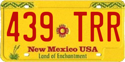 NM license plate 439TRR
