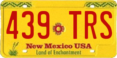 NM license plate 439TRS