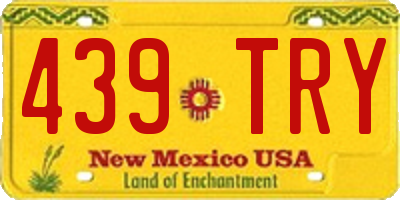 NM license plate 439TRY