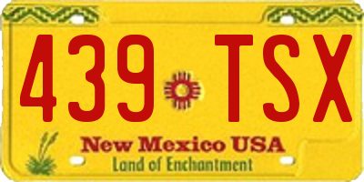 NM license plate 439TSX